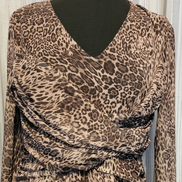 Boston Proper Leopard Print Blouse